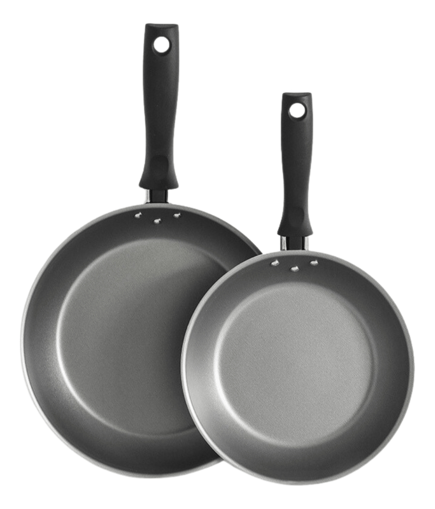 Bateria De Cocina Tramontina Turim 9 Piezas Color Negro