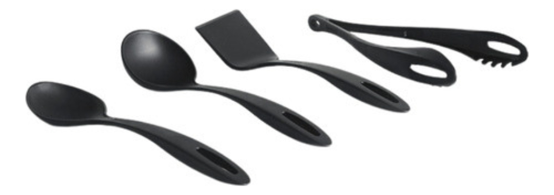 Bateria De Cocina Tramontina Turim 9 Piezas Color Negro