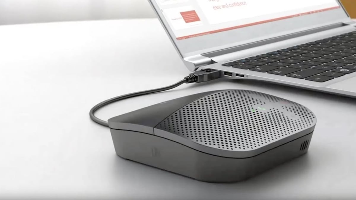 Speaker Logitech P710e Conferencia Home Office Color Negro