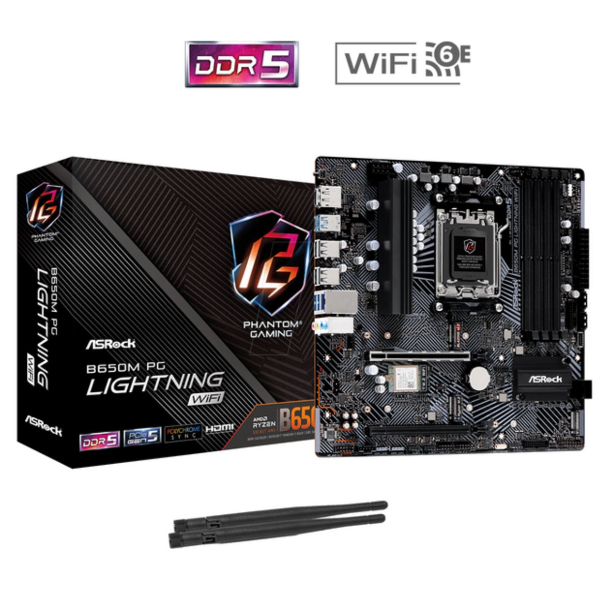 Motherboard Asrock B650M PG Lighting WiFi AM5