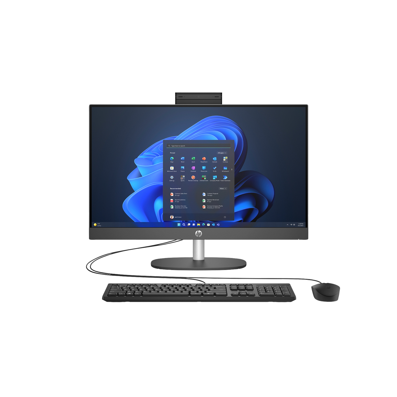 Aio Hp ProOne 240 Gen 10 Intel core I5 16gb RAM 512gb SSD Windows 11 Pro B88BMAT