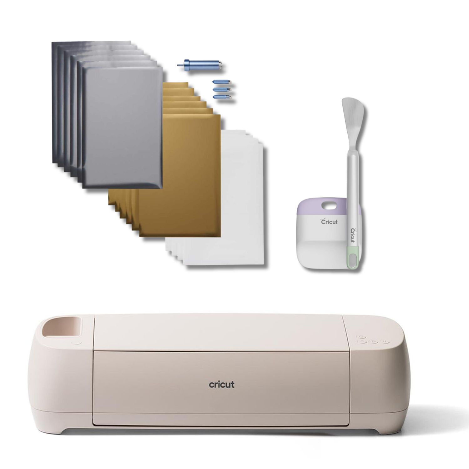 Cricut Explore 4 con Kit de transferencia de laminas y Set de espatula y rascador