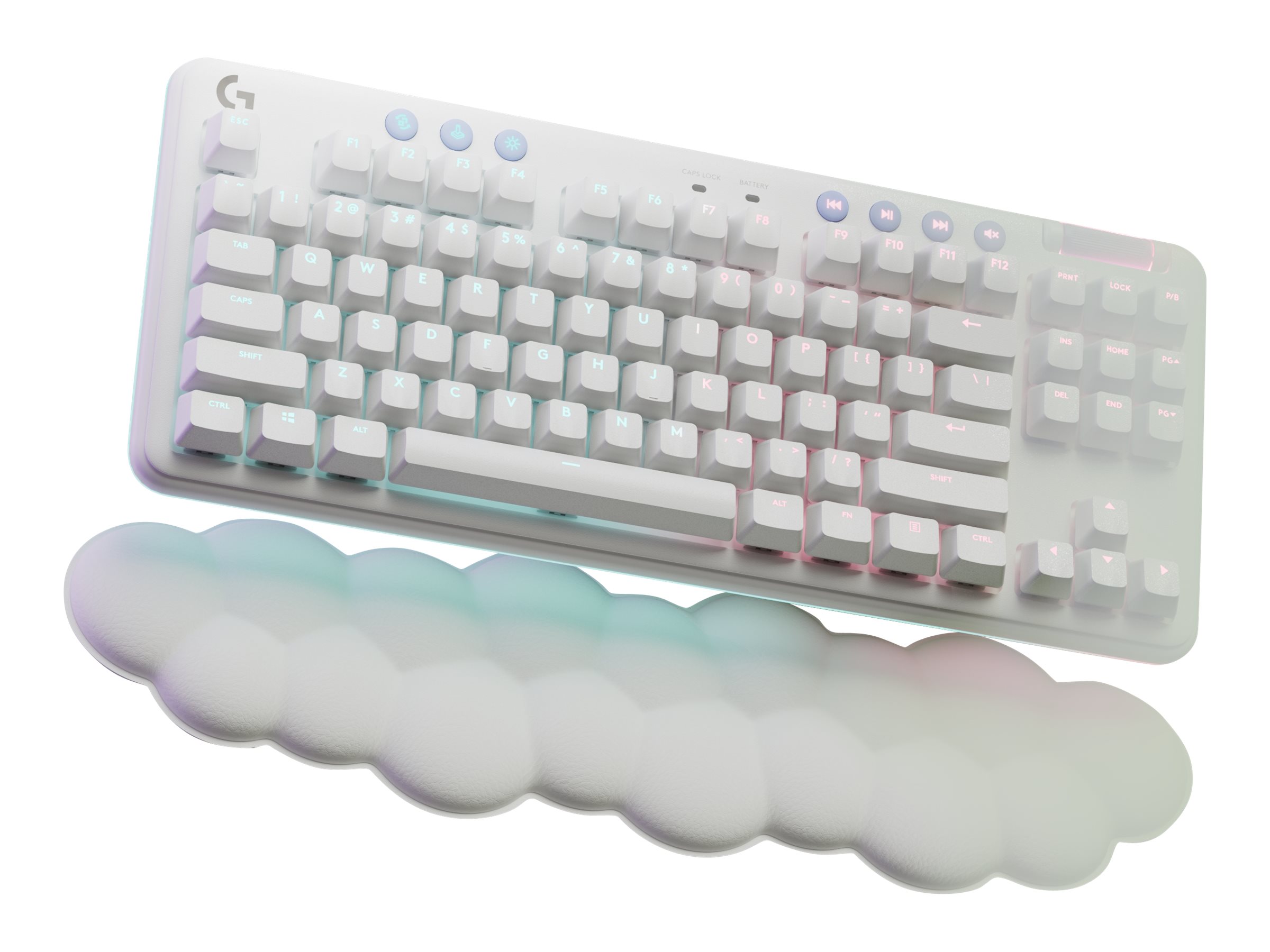 Teclado Mecánico Logitech G715 Wireless Aurora Blanco 920-010453