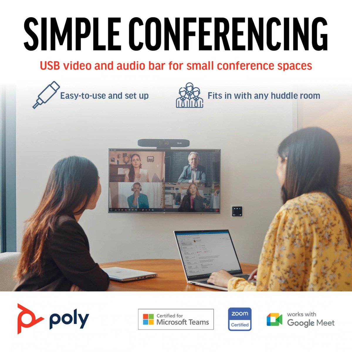 Poly Studio R30 USB Barra de video  842D2AA