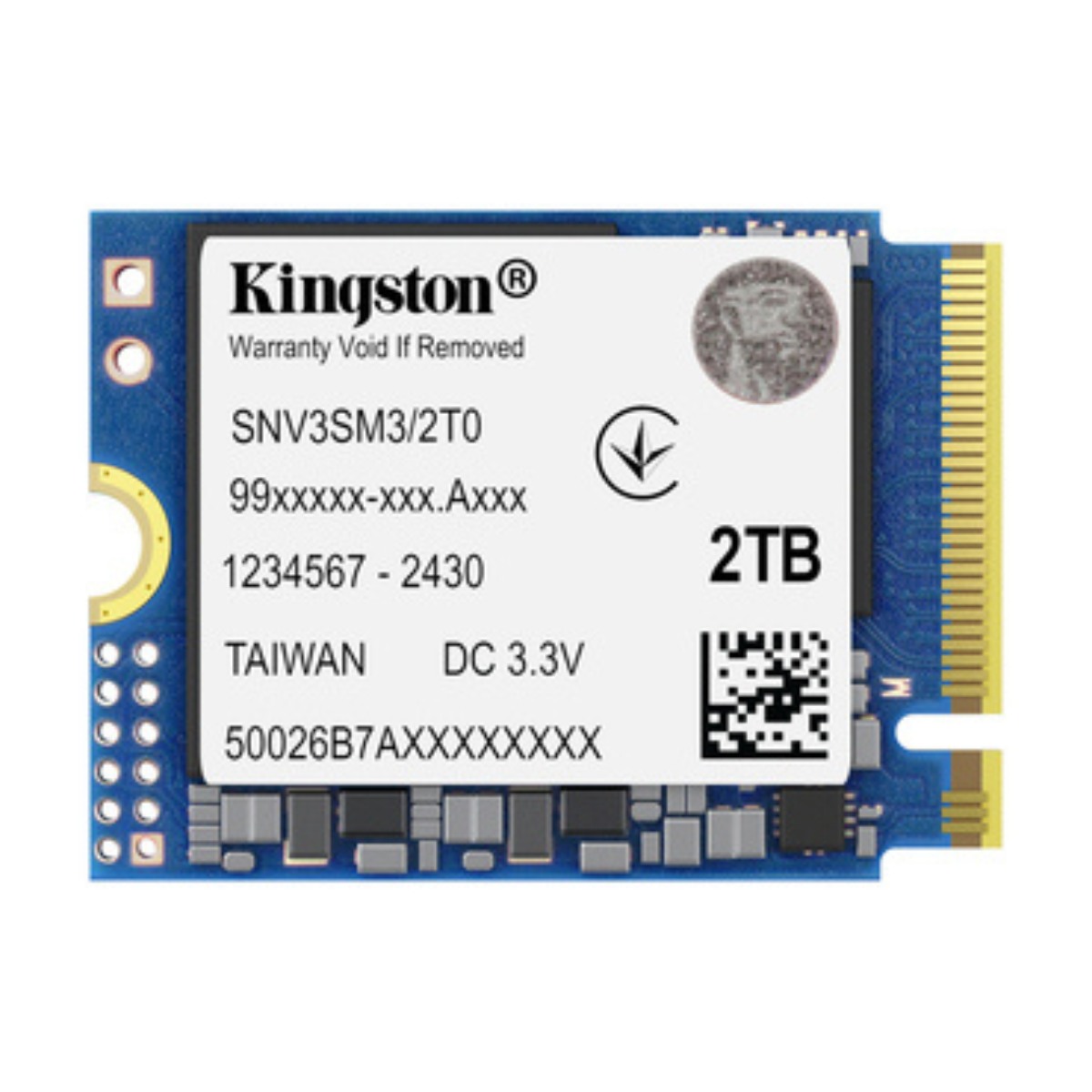 SSD M2 2230 2TB Kingston NV3 PCIE NVME - SNV3SM3/2T0