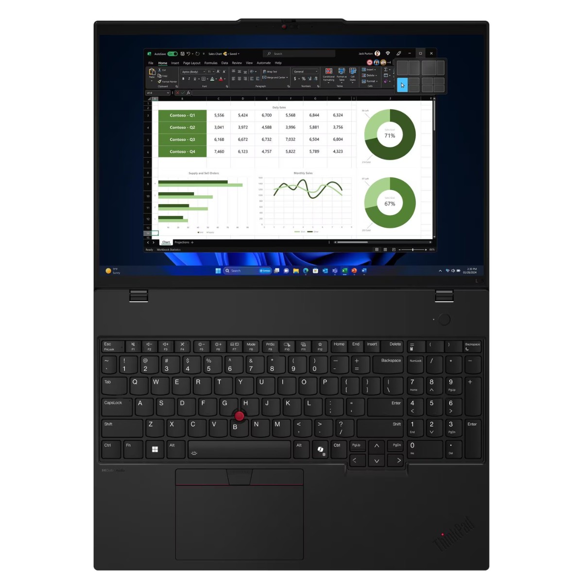 Notebook Lenovo ThinkPad L16 Ryzen 7 16GB RAM 512GB 16