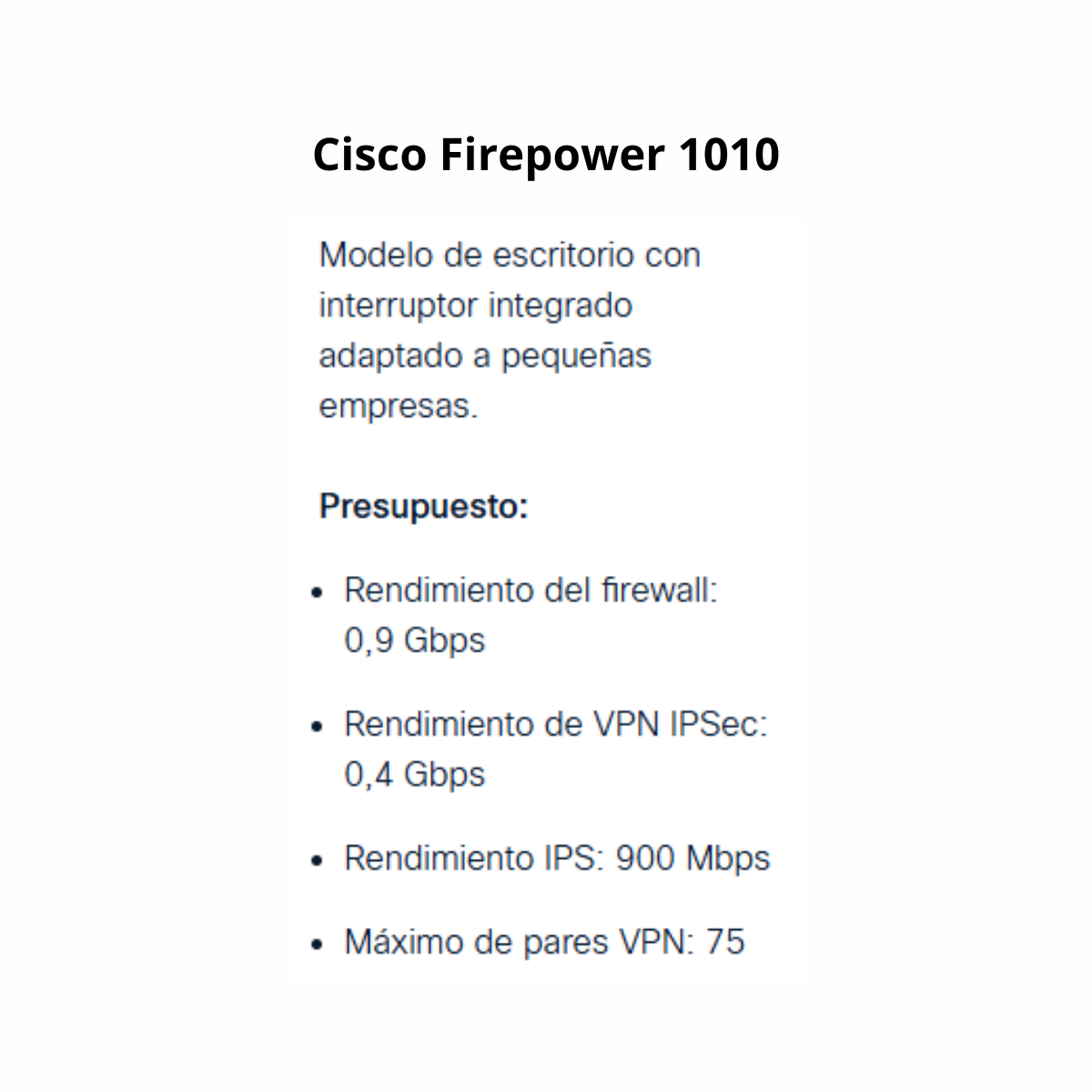 Cisco Firepower 1000 Series (SI)