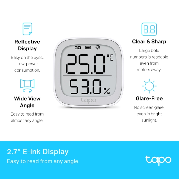 SMART HOME TP-LINK TAPO T315 SENDOR TEMP/HUMEDAD (SI)
