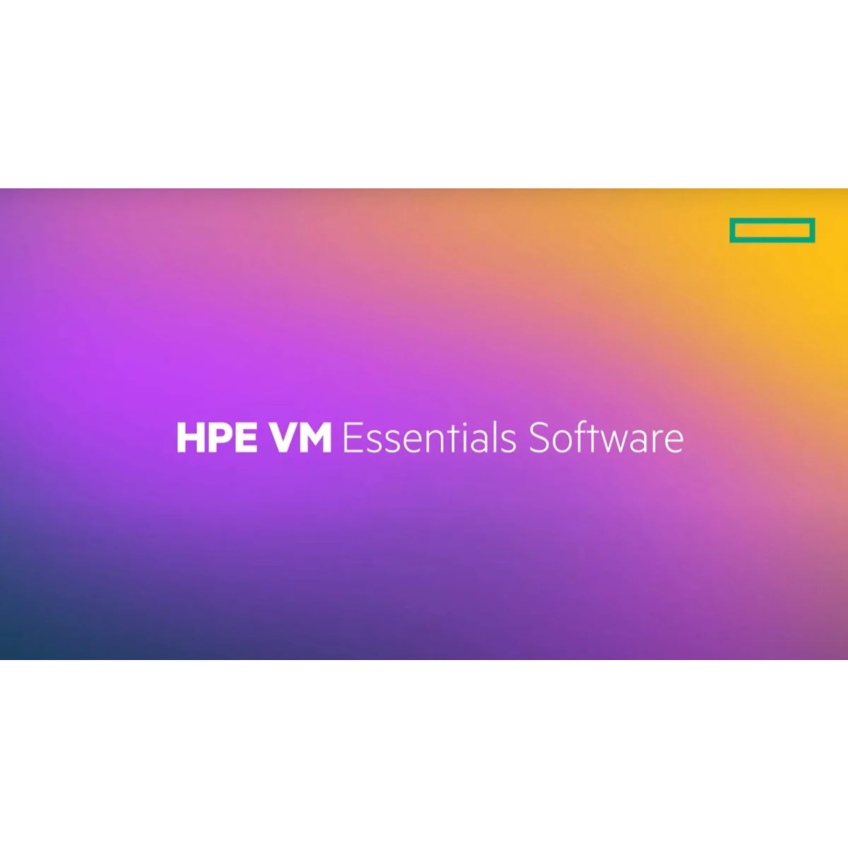 HPE VM Essentials (SI)