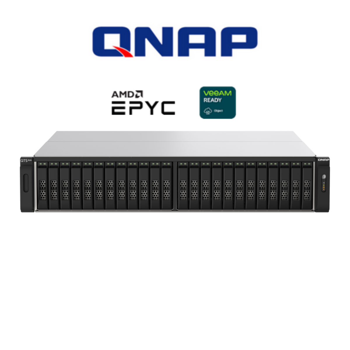 NAS QNAP ALL FLASH 2U de 24 BAHIAS (SI) TS-h2490FU