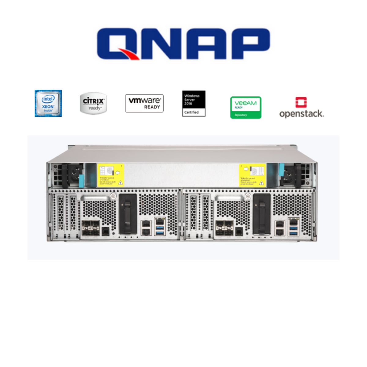 NAS QNAP ZFS 3U DUAL CONTROLLER de 16 BAHIAS (SI) 