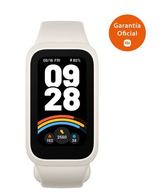 RELOJ SMART WATCH XIAOMI SMART BAND 9 ACTIVE BEIGE WHITE