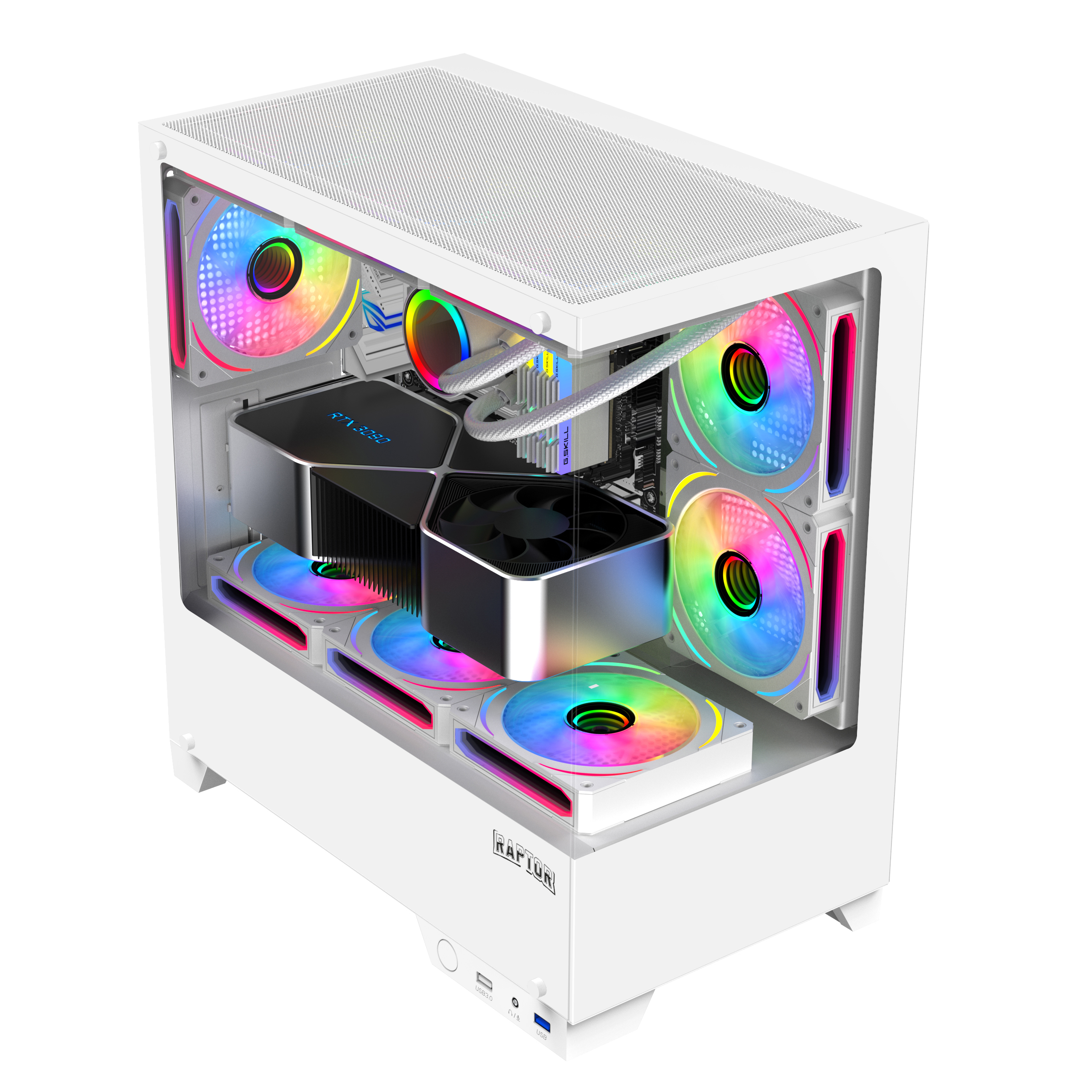 Gabinete Raptor MR19-Thunder Strike White