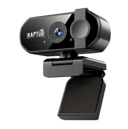 Web Cam Raptor Vision 4K c/microfono c/tapa