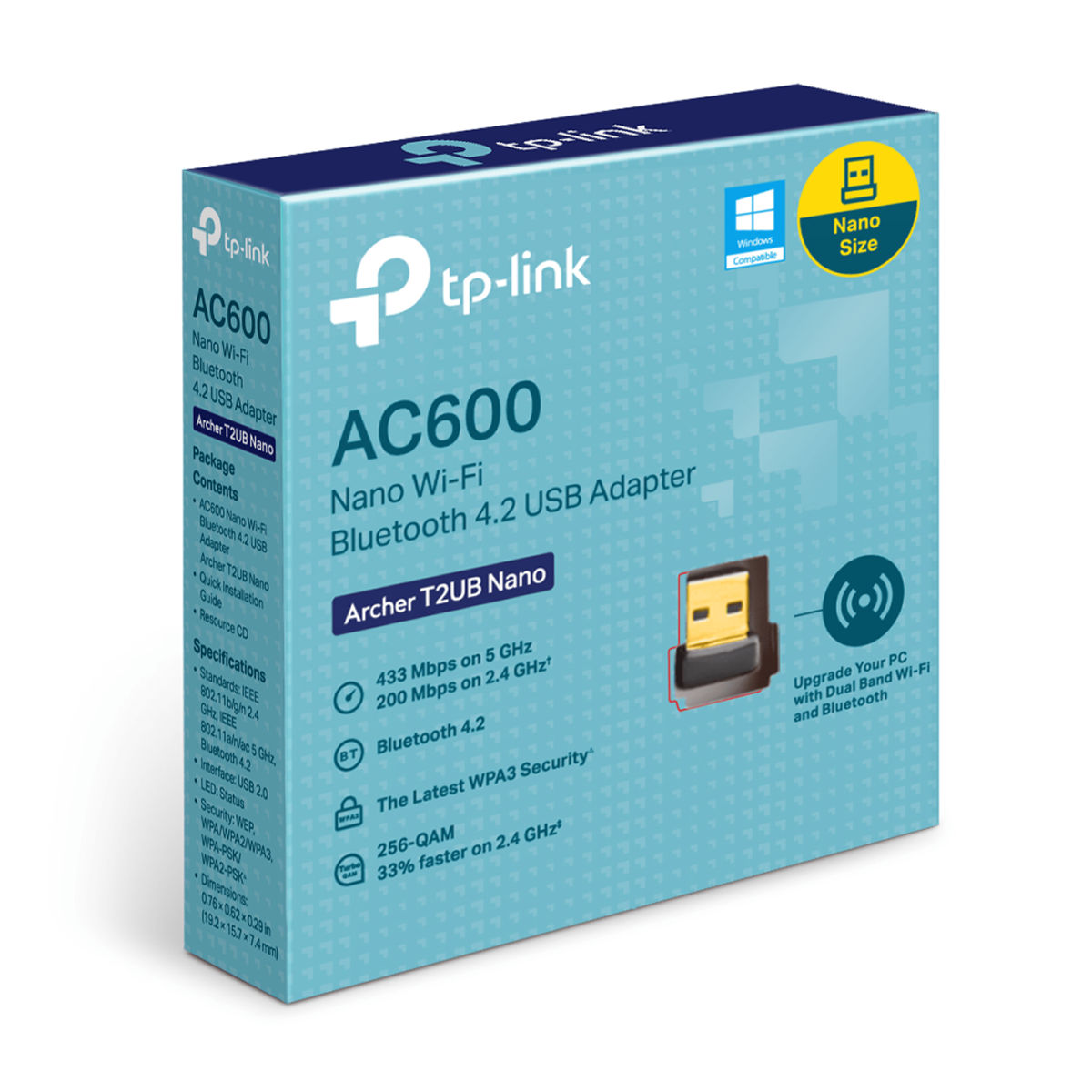 TP-LINK PLACA DE RED WIFI USB AC600 NANO
