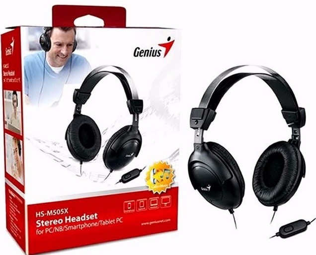 AURICULAR C/ MICROFONO GENIUS HS-M505X (SINGLE JACK)