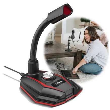 MICROFONO GAMER SOUL PLAYER 3.5MM FLEXIBLE XMIC 300
