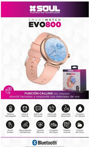 Reloj Smartwach SOUL EVO 800 ROSA