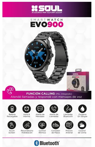 Reloj Smartwach SOUL EVO 900 NEGRO