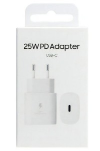 CARGADOR VIAJERO USB-C SAMSUNG USB-C (25W) BLANCO