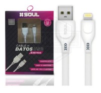 CABLE USB SOUL CLASICO 3 METROS, LIGHTNING