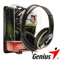 AURICULAR C/MIC GENIUS HS-400A GREEN