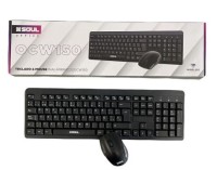 COMBO TECLADO + MOUSE INALAMB. OFFICE OCW150 NEGRO