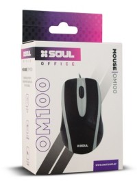 MOUSE USB OFFICE OM100 BLANCO