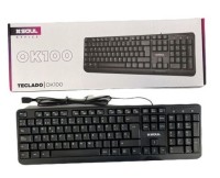 TECLADO USB OFFICE OK100 NEGRO