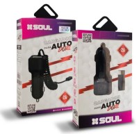 CARGADOR AUTO 2A USB + 8 TYPE C
