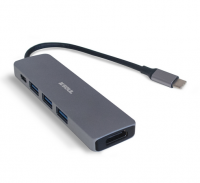 ADAPTADOR MULTI HUB 5EN1 TYPE C - HDMI 4K TYPE C+USB