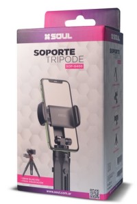 SOPORTE AUTO TRIPODE 360° Q400 NEGRO - 24001IC04013893R