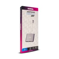 ADAPTADOR MULTI HUB 3EN1 TYPE C - HDMI+PD+USB 3.0