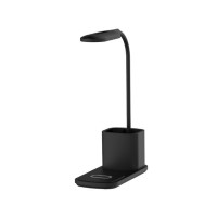 LAMPARA LED CON CARGADOR INALAMBRICO MULTI 10W NEGRO