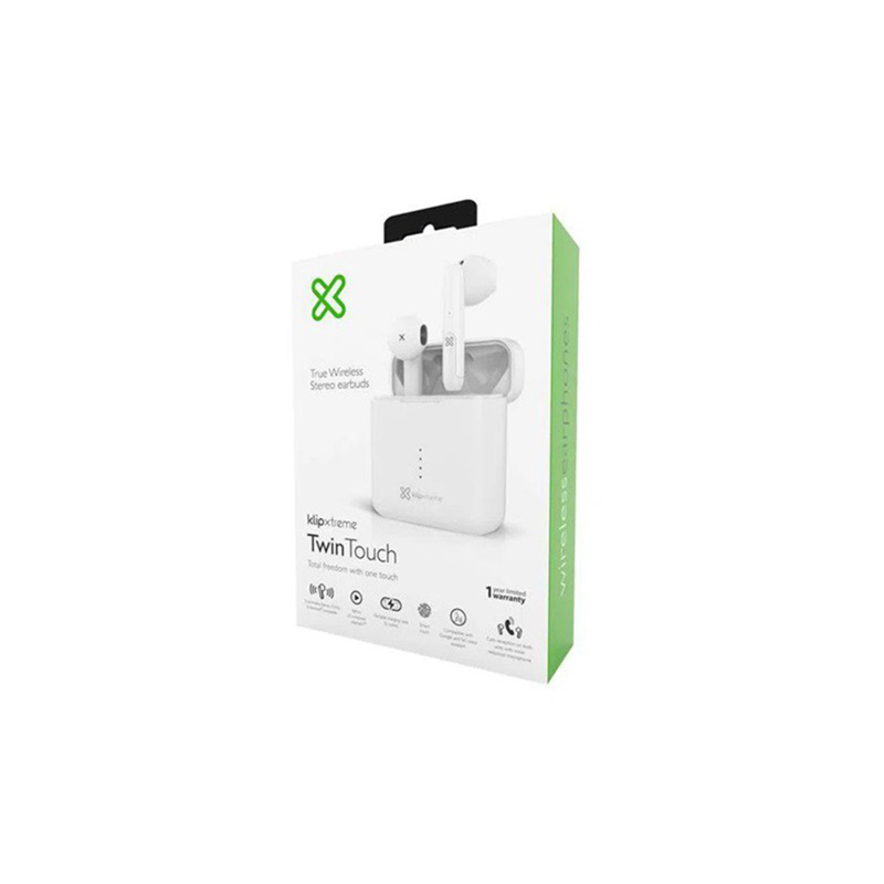 AURICULARES KLIPXTREME TWIN TOUCH INALAM BLANCO