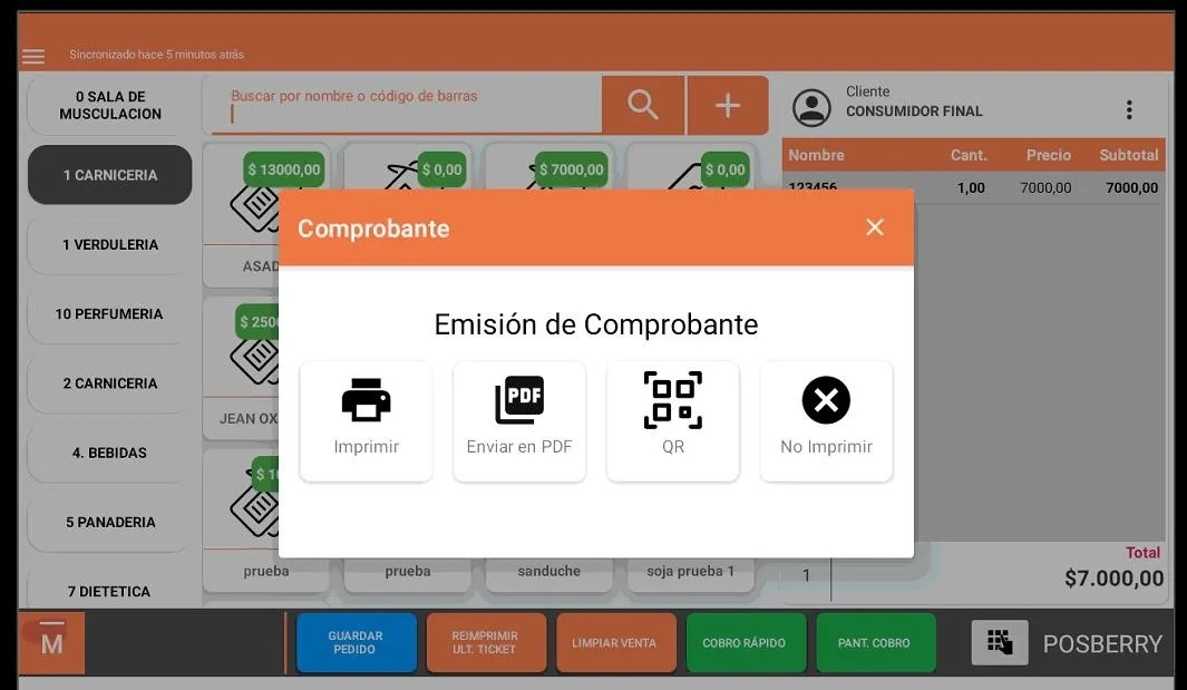 PUNTO DE VENTA POSBERRY FALCON 1 + SISTEMA DE FACTURACION