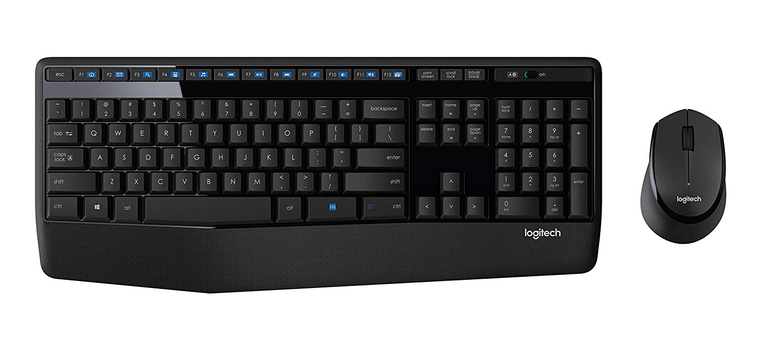 Combo Teclado Inalámbrico y Mouse Logitech Mk345 Negro
