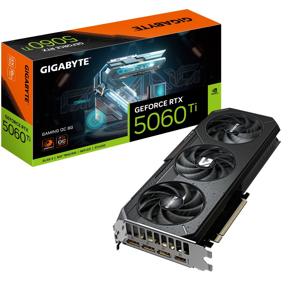 Placa de Video Gigabyte GeForce RTX 5060 Ti Gaming OC 8GB