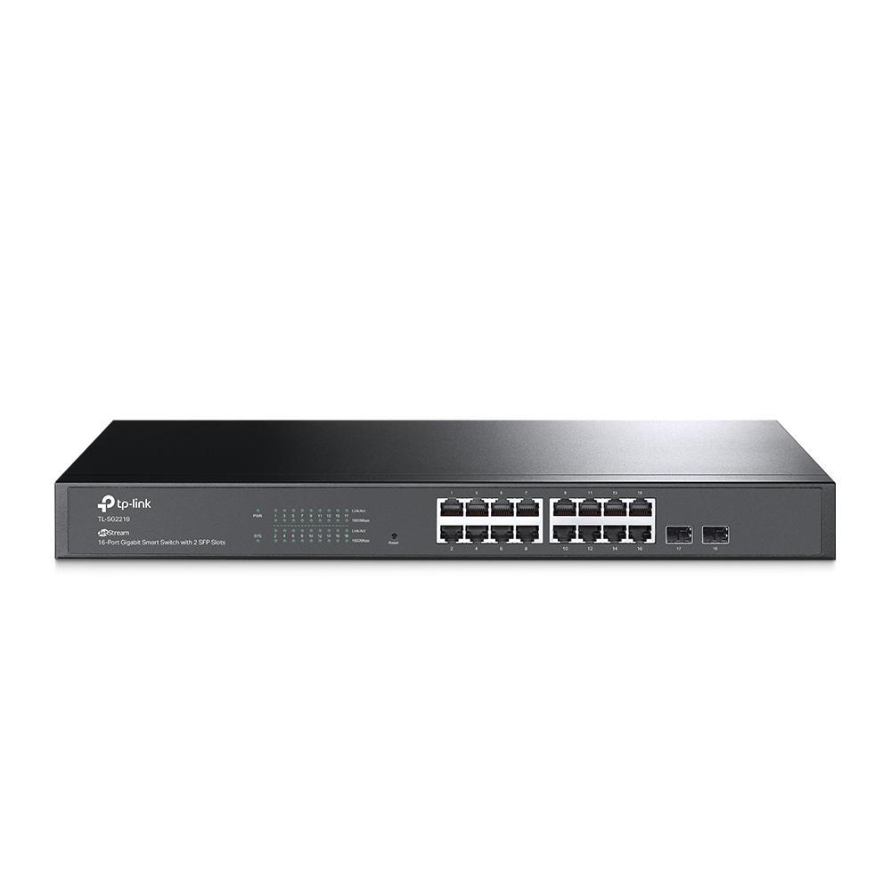 TP-LINK SWITCH SMART 16 PORT GIGA 2SFP TL-SG2218