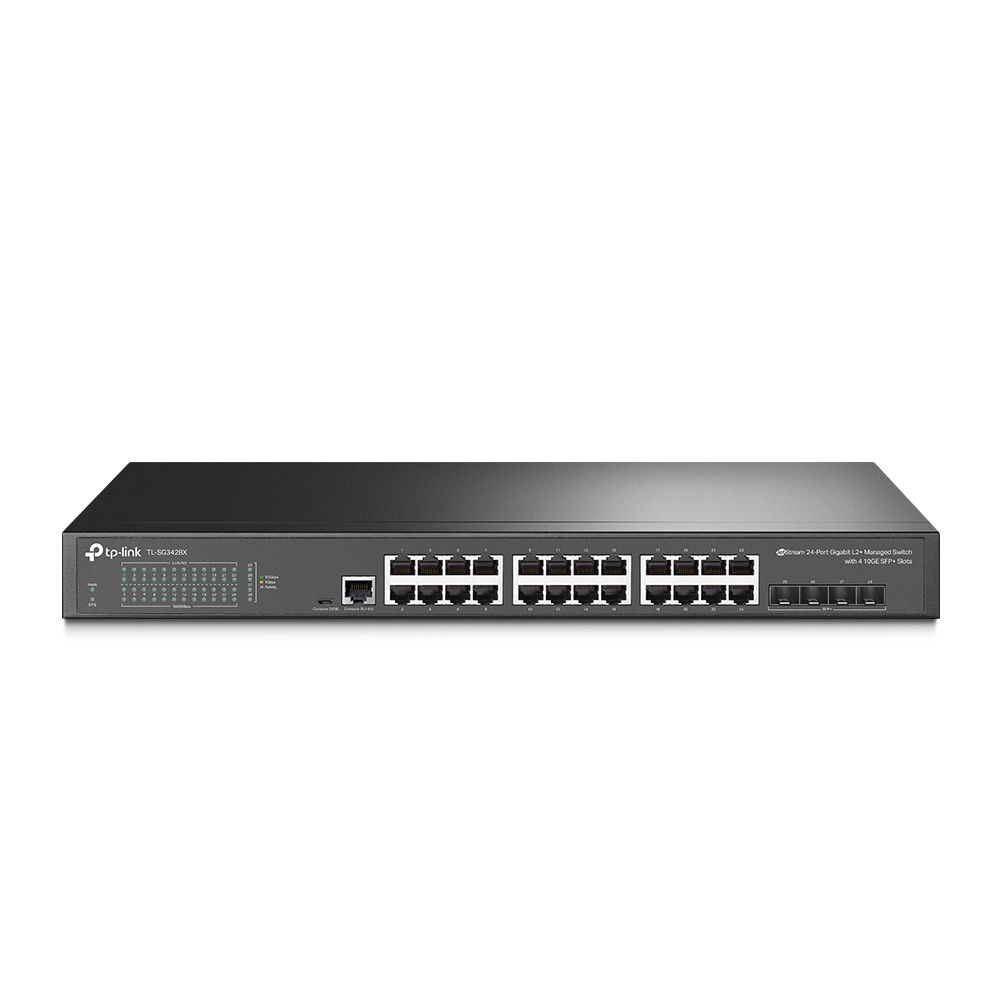 Switch TP-Link TL-SG3428X 24 Puertos Gigabit 4 SFP+ 10GbE L2+