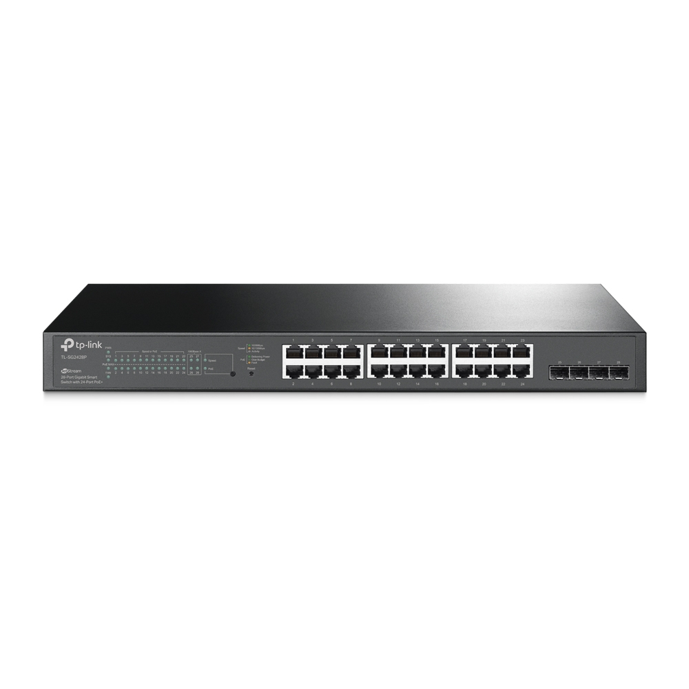 Switch TP-Link TL-SG2428P 24 Puertos Gigabit PoE+ 4SFP Smart