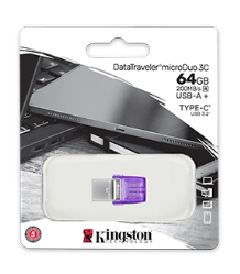 Pen Drive 3.2 Dt Microduo 64gb Usb-a   Usb-c Gen 1