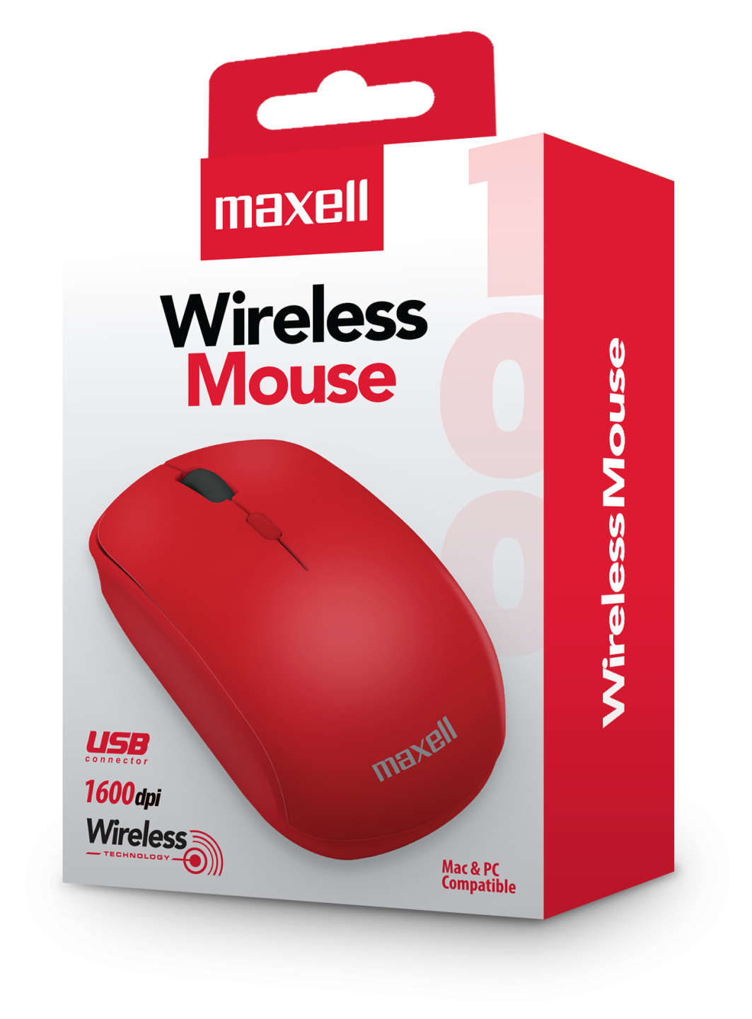MAXELL MOUSE INALÁMBRICO MOWL-100 ROJO