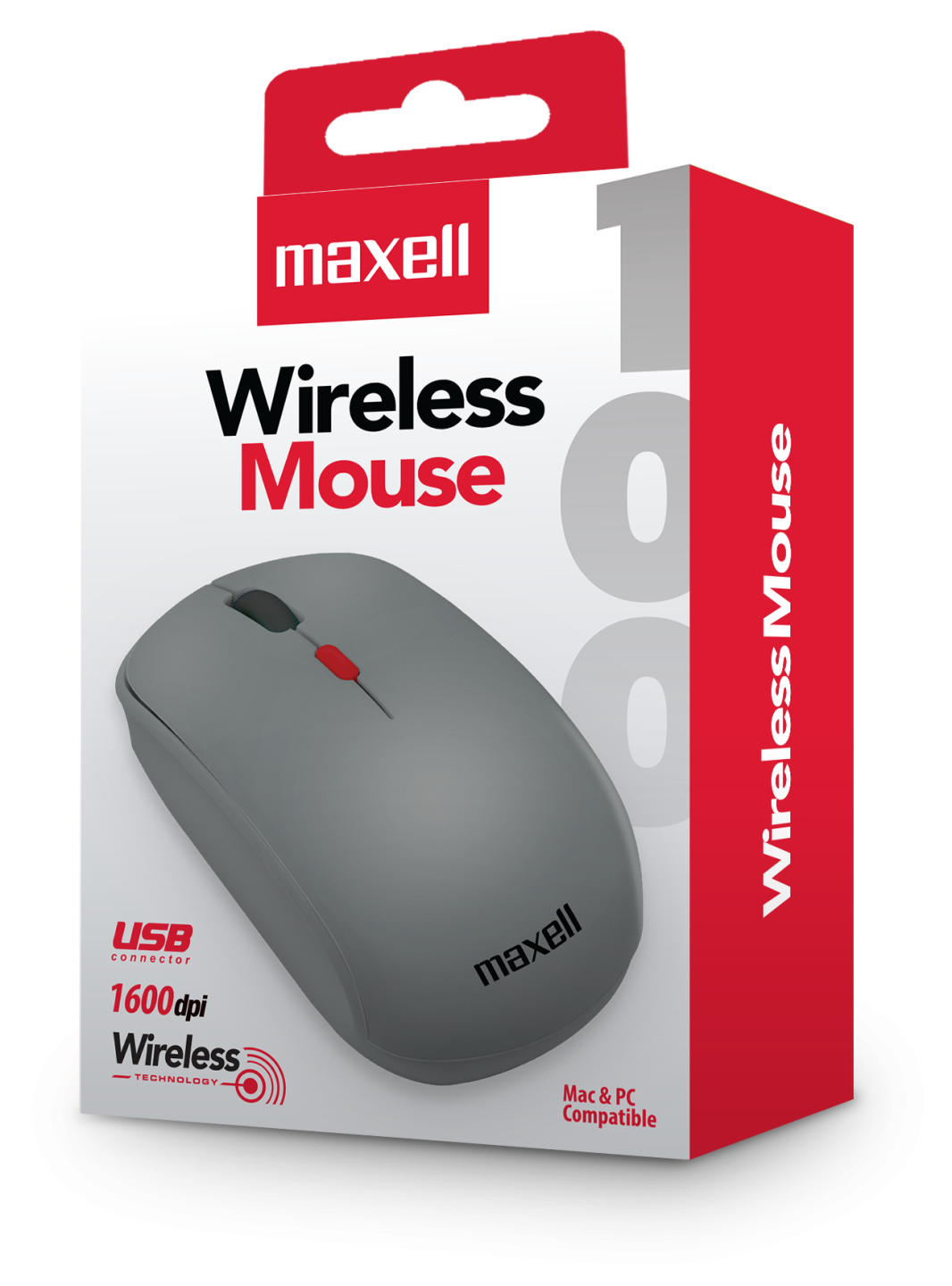 MOUSE INALÁMBRICO MOWL-100 GRIS