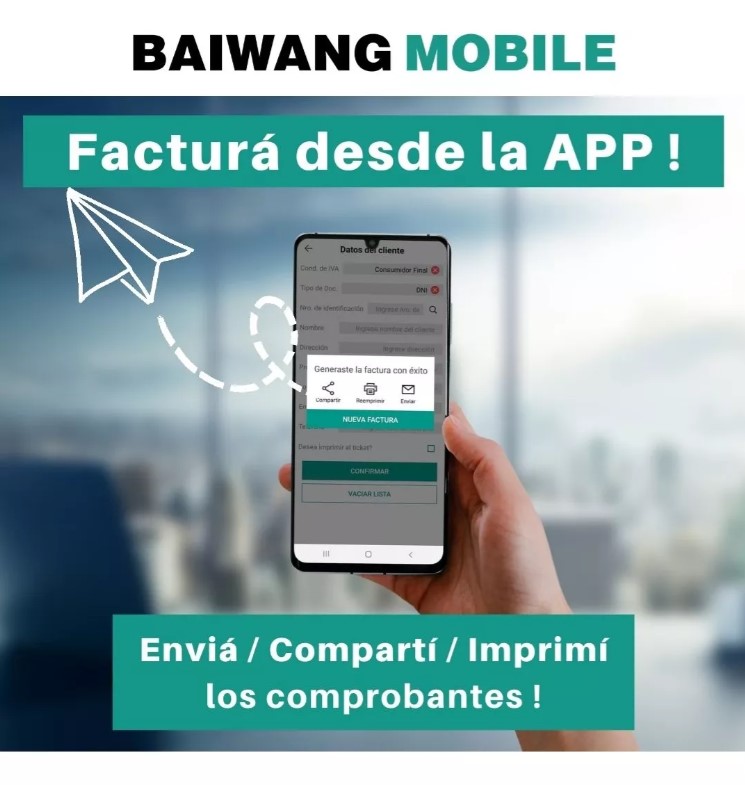 SOFTWARE FACTURACION ELECTRONICA CELULAR BAIWANG