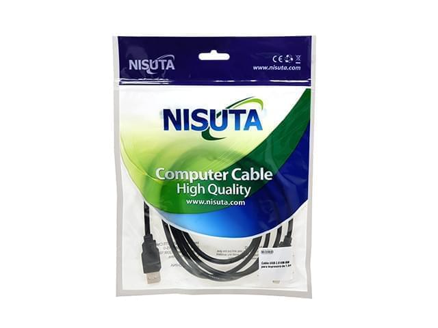 CABLE USB 2.0 AM-BM de 1,8 MTS