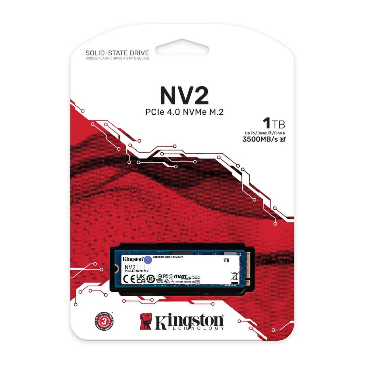 SSD M.2 1TB NVME Kingston NV2 PCIE