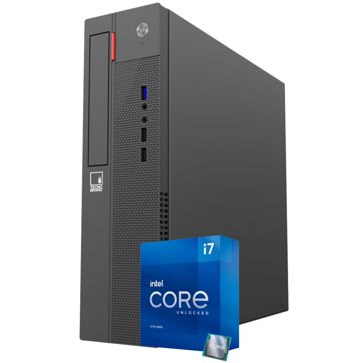PC Intel Core I7-11700 8GB Ram  480GB SSD Free DOS - Tecnobrand