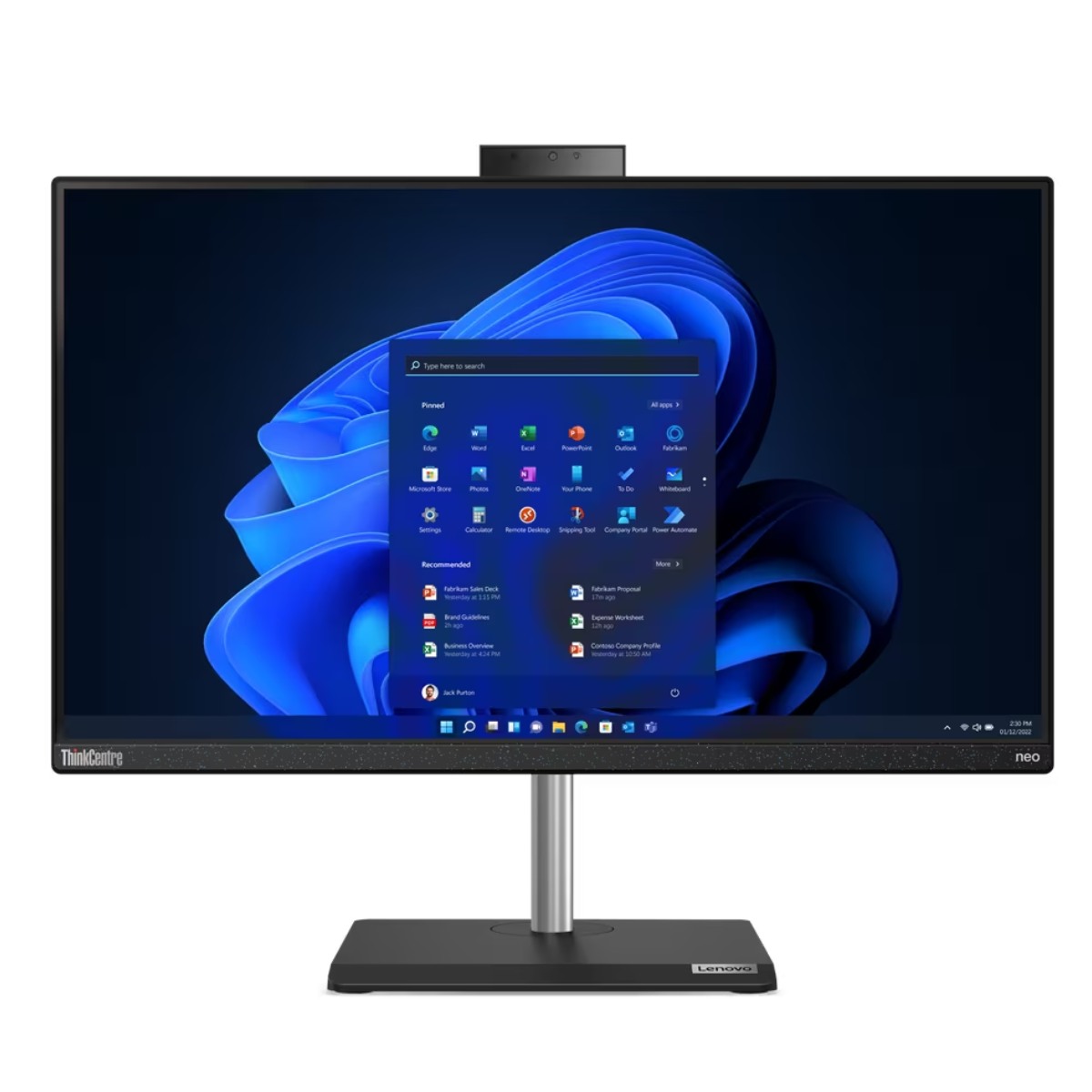 All In One Lenovo ThinkCentre Neo 30A 24, Intel Core I7-1260P, 8Gb, 512Gb, Win 11 Pro