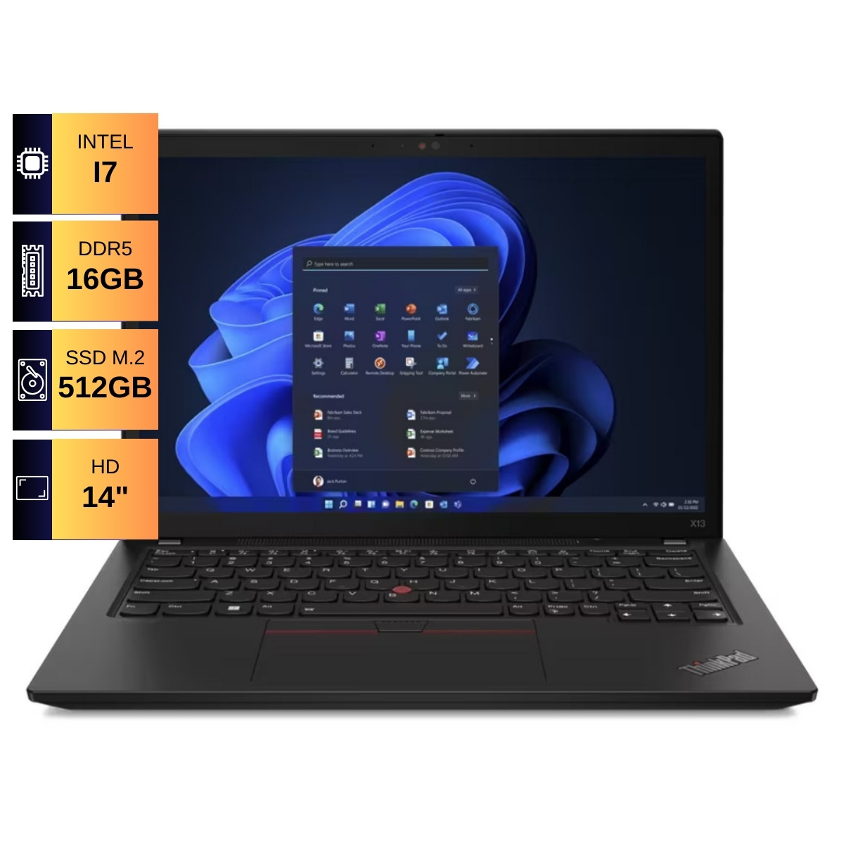 Lenovo Thinkpad X13 Gen 3 Intel Core I7-1280P 16GB 512GB SSD 14